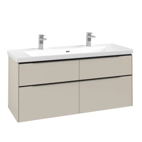 Bild von VILLEROY BOCH Subway 3.0 Waschbeckenunterschrank, 4 Auszüge, 1272 x 576 x 478 mm, Cashmere Grey #C60201VN