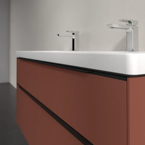 Bild von VILLEROY BOCH Subway 3.0 Waschbeckenunterschrank, 4 Auszüge, 1272 x 576 x 478 mm, Wine Red #C60201AH