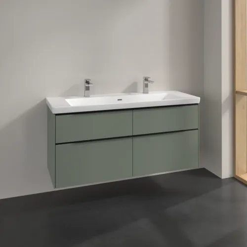 Bild von VILLEROY BOCH Subway 3.0 Waschbeckenunterschrank, 4 Auszüge, 1272 x 576 x 478 mm, Soft Green #C60201AF