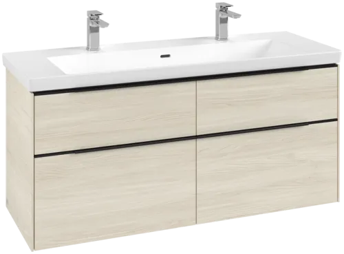 Bild von VILLEROY BOCH Subway 3.0 Waschbeckenunterschrank, 4 Auszüge, 1272 x 576 x 478 mm, White Oak #C60201AA