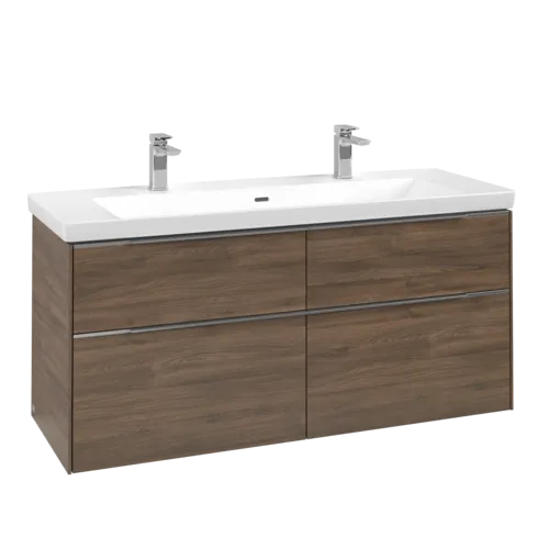 Bild von VILLEROY BOCH Subway 3.0 Waschbeckenunterschrank, mit Beleuchtung, 4 Auszüge, 1272 x 576 x 478 mm, Arizona Oak #C602L0VH