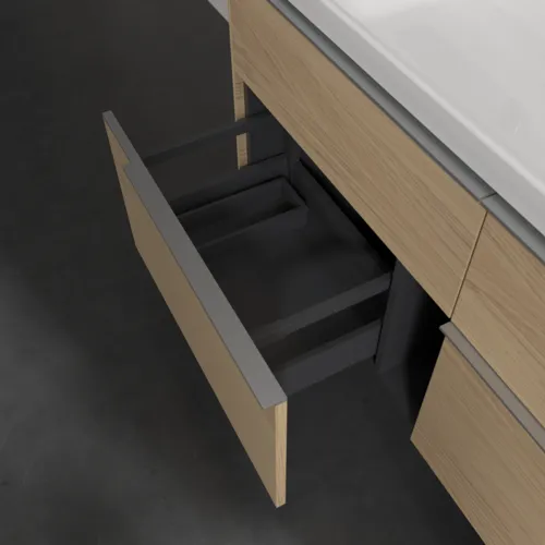 Bild von VILLEROY BOCH Subway 3.0 Waschbeckenunterschrank, 4 Auszüge, 1272 x 576 x 478 mm, Nordic Oak #C60200VJ
