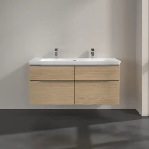 Bild von VILLEROY BOCH Subway 3.0 Waschbeckenunterschrank, 4 Auszüge, 1272 x 576 x 478 mm, Nordic Oak #C60200VJ