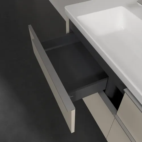 Bild von VILLEROY BOCH Subway 3.0 Waschbeckenunterschrank, 4 Auszüge, 1272 x 576 x 478 mm, Cashmere Grey #C60200VN