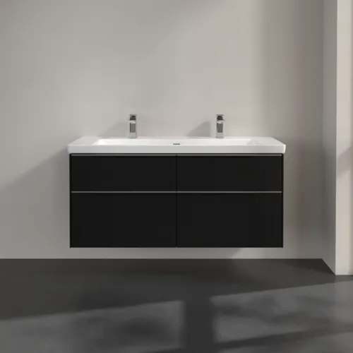 Bild von VILLEROY BOCH Subway 3.0 Waschbeckenunterschrank, 4 Auszüge, 1272 x 576 x 478 mm, Volcano Black #C60200VL