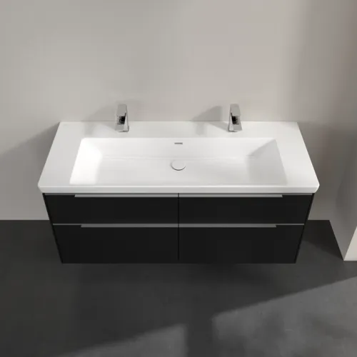 Bild von VILLEROY BOCH Subway 3.0 Waschbeckenunterschrank, 4 Auszüge, 1272 x 576 x 478 mm, Volcano Black #C60200VL