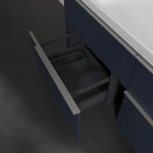 Picture of VILLEROY BOCH Subway 3.0 Vanity unit, 4 pull-out compartments, 1272 x 576 x 478 mm, Marine Blue #C60200VQ