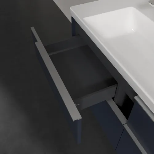 Picture of VILLEROY BOCH Subway 3.0 Vanity unit, 4 pull-out compartments, 1272 x 576 x 478 mm, Marine Blue #C60200VQ