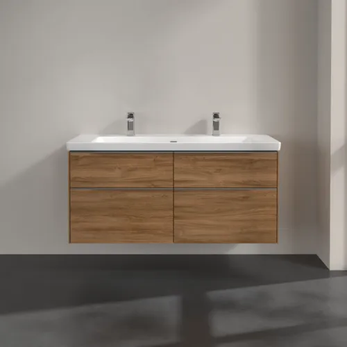 Bild von VILLEROY BOCH Subway 3.0 Waschbeckenunterschrank, 4 Auszüge, 1272 x 576 x 478 mm, Kansas Oak #C60200RH