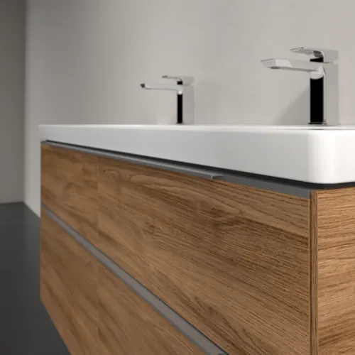 Bild von VILLEROY BOCH Subway 3.0 Waschbeckenunterschrank, 4 Auszüge, 1272 x 576 x 478 mm, Kansas Oak #C60200RH