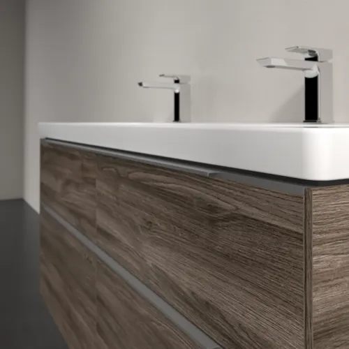 Bild von VILLEROY BOCH Subway 3.0 Waschbeckenunterschrank, 4 Auszüge, 1272 x 576 x 478 mm, Stone Oak #C60200RK