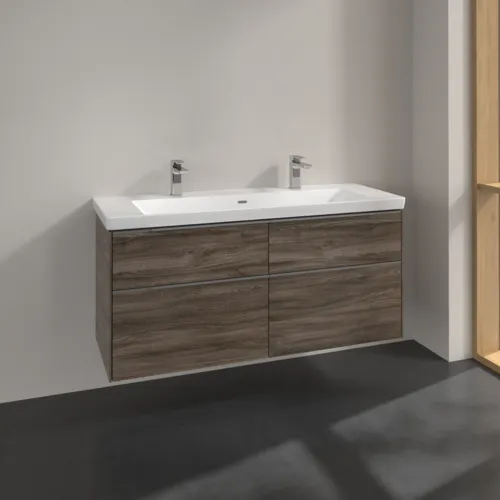 Bild von VILLEROY BOCH Subway 3.0 Waschbeckenunterschrank, 4 Auszüge, 1272 x 576 x 478 mm, Stone Oak #C60200RK