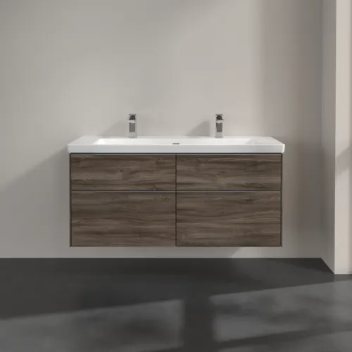 Bild von VILLEROY BOCH Subway 3.0 Waschbeckenunterschrank, 4 Auszüge, 1272 x 576 x 478 mm, Stone Oak #C60200RK