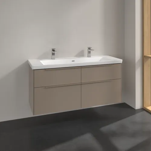 Bild von VILLEROY BOCH Subway 3.0 Waschbeckenunterschrank, 4 Auszüge, 1272 x 576 x 478 mm, Taupe #C60202VM