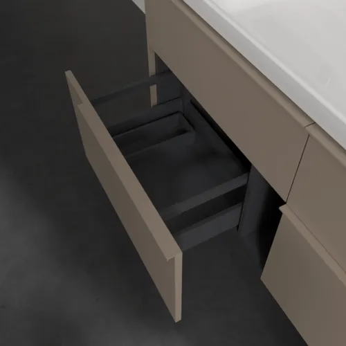 Bild von VILLEROY BOCH Subway 3.0 Waschbeckenunterschrank, 4 Auszüge, 1272 x 576 x 478 mm, Taupe #C60202VM