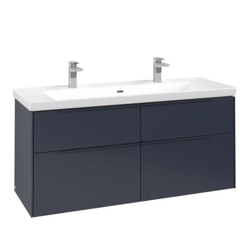 Bild von VILLEROY BOCH Subway 3.0 Waschbeckenunterschrank, 4 Auszüge, 1272 x 576 x 478 mm, Marine Blue #C60202VQ