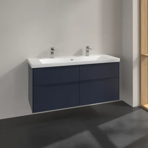 Bild von VILLEROY BOCH Subway 3.0 Waschbeckenunterschrank, 4 Auszüge, 1272 x 576 x 478 mm, Marine Blue #C60202VQ