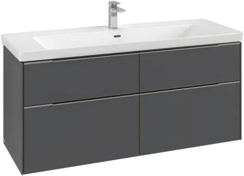 Bild von VILLEROY BOCH Subway 3.0 Waschbeckenunterschrank, 4 Auszüge, 1272 x 576 x 478 mm, Graphite #C60202VR