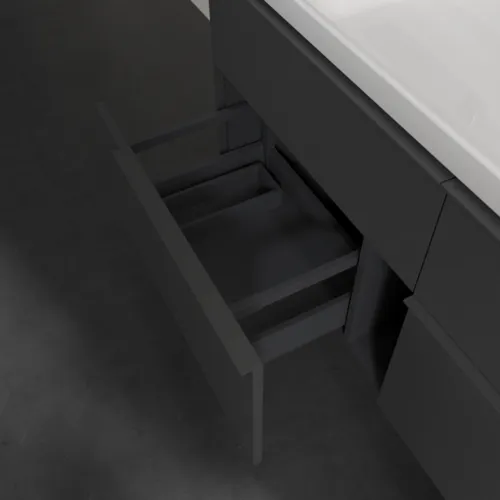 Bild von VILLEROY BOCH Subway 3.0 Waschbeckenunterschrank, 4 Auszüge, 1272 x 576 x 478 mm, Graphite #C60202VR