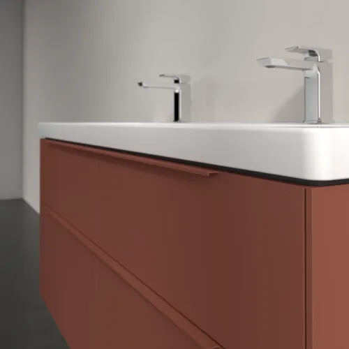 Bild von VILLEROY BOCH Subway 3.0 Waschbeckenunterschrank, 4 Auszüge, 1272 x 576 x 478 mm, Wine Red #C60202AH