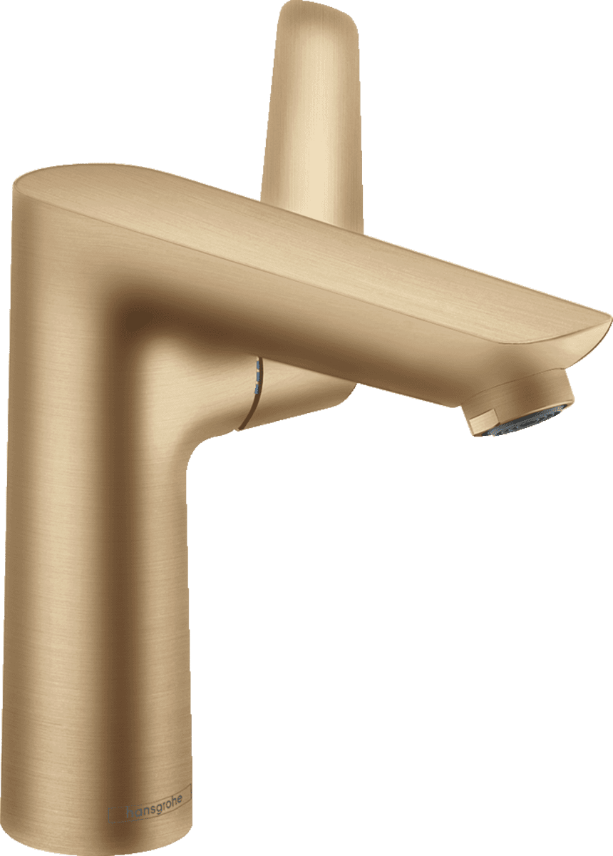 Bild von HANSGROHE Talis E Einhebel-Waschtischmischer 150 mit Zugstangen-Ablaufgarnitur #71754140 - Brushed Bronze