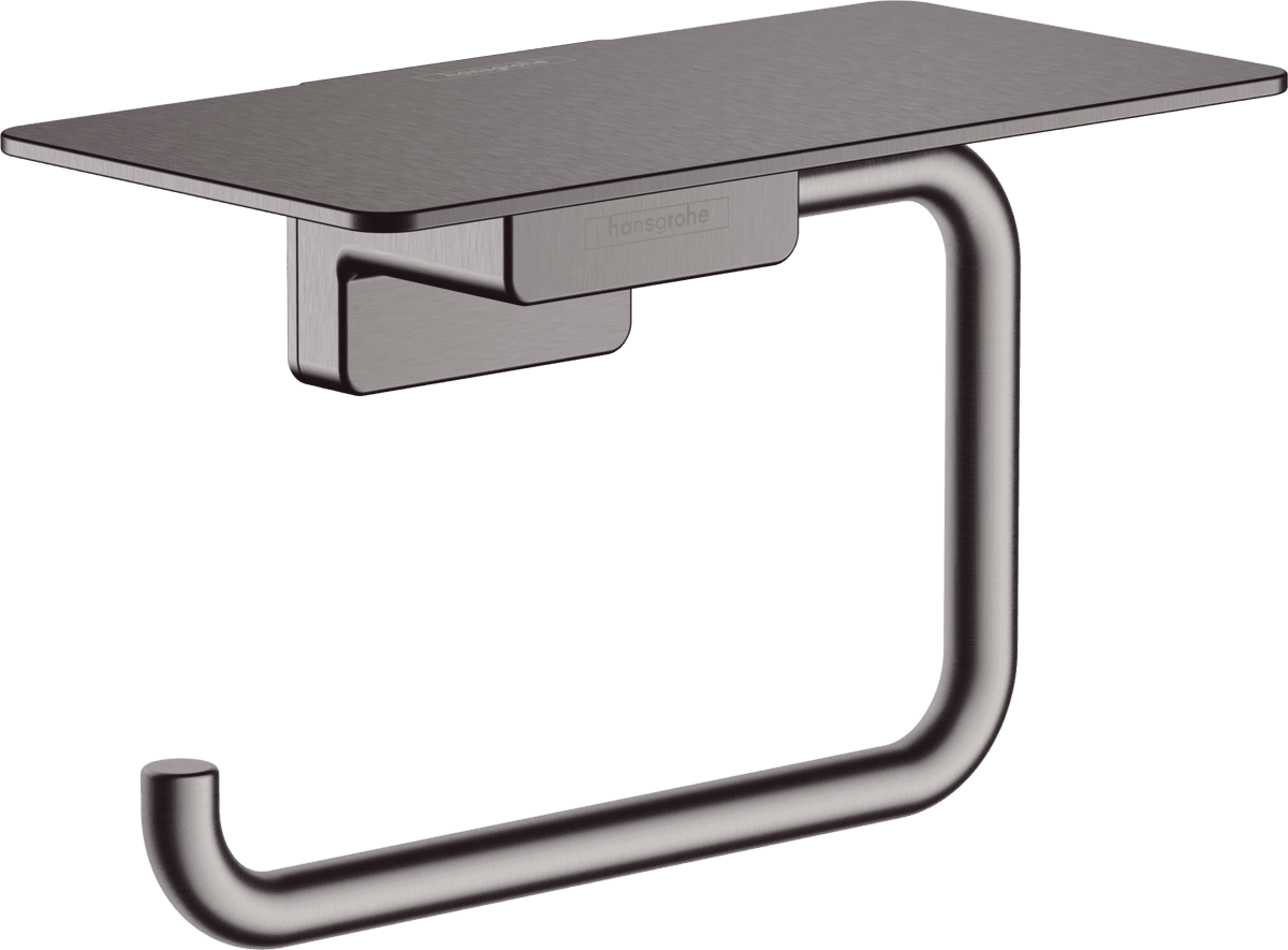 Bild von HANSGROHE AddStoris Toilettenpapierhalter mit Ablage Brushed Black Chrome 41772340