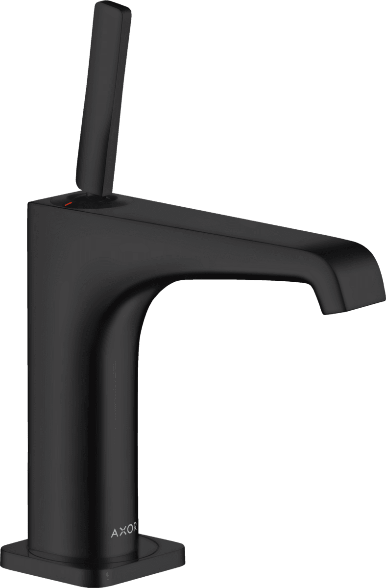 Picture of HANSGROHE AXOR Citterio E Single lever basin mixer 130 with pin handle and waste set #36101670 - Matt Black