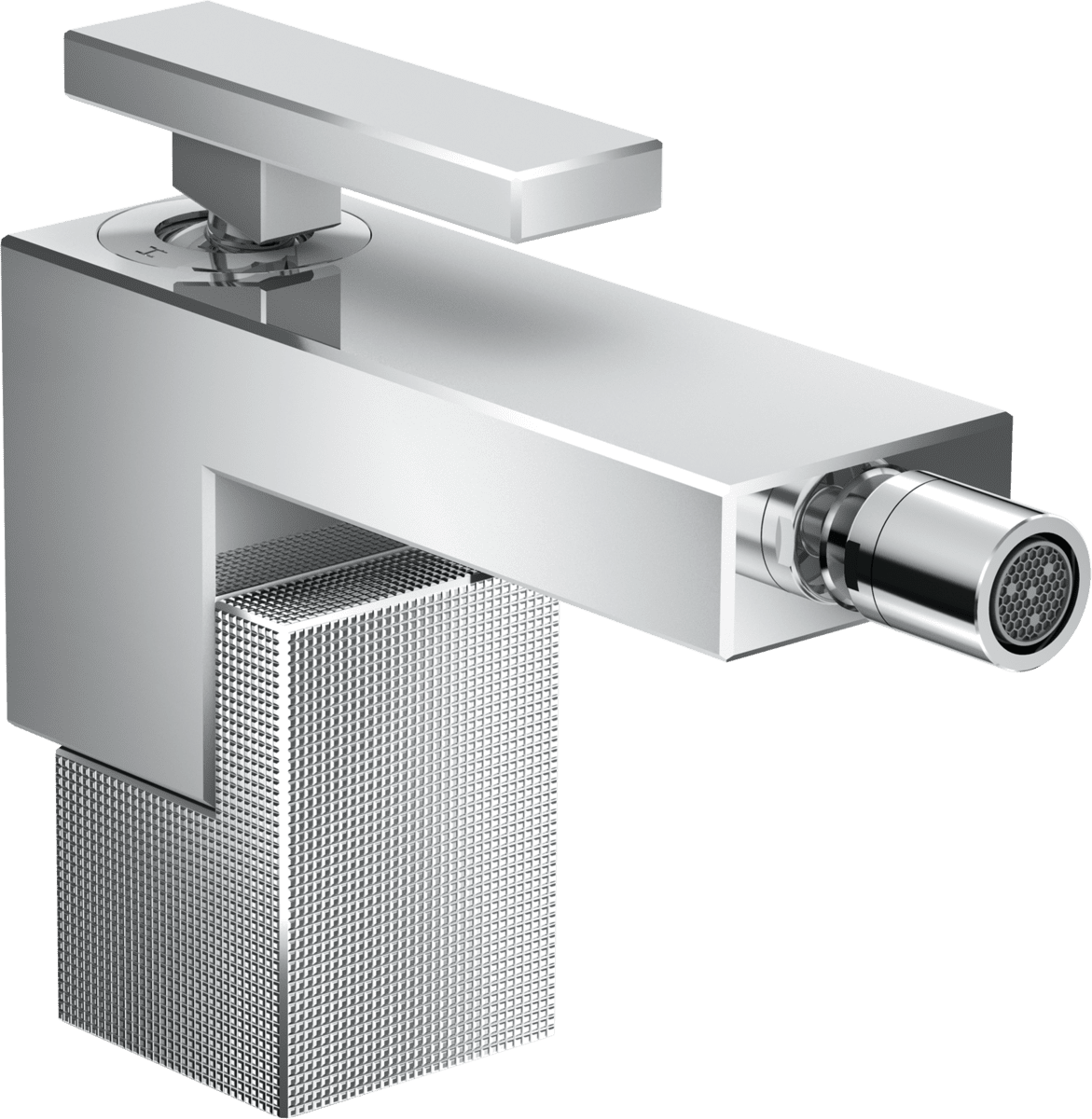 Bild von HANSGROHE AXOR Edge Einhebel-Bidetmischer mit Push-Open Ablaufgarnitur - Diamantschliff #46211000 - Chrom
