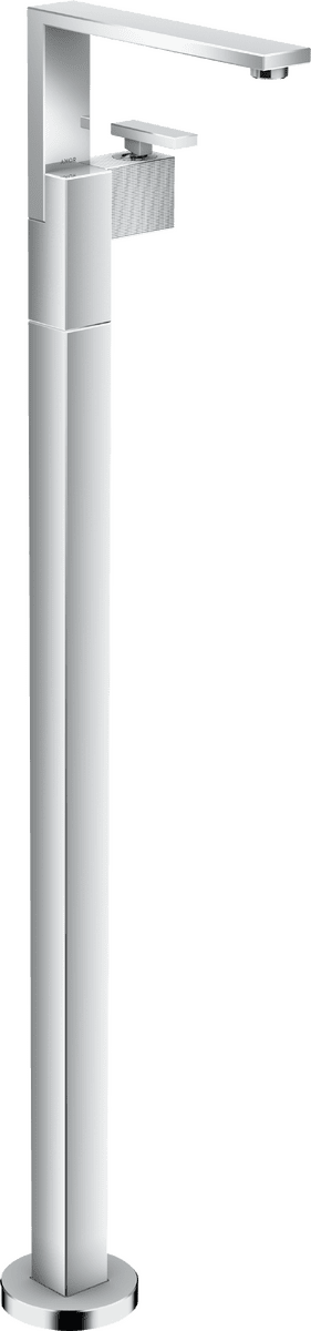 Bild von HANSGROHE AXOR Edge Einhebel-Waschtischmischer bodenstehend mit Push-Open Ablaufgarnitur - Diamantschliff #46041000 - Chrom