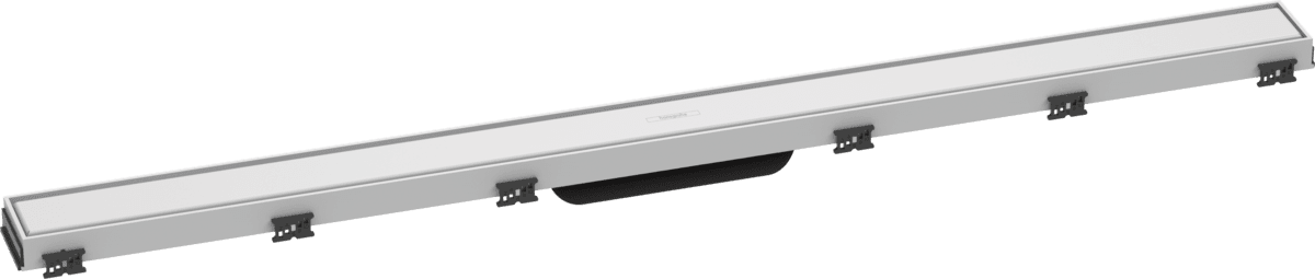 Bild von HANSGROHE RainDrain Match Fertigset Duschrinne 1000 mit höhenverstellbarem Rahmen #56041700 - Mattweiß