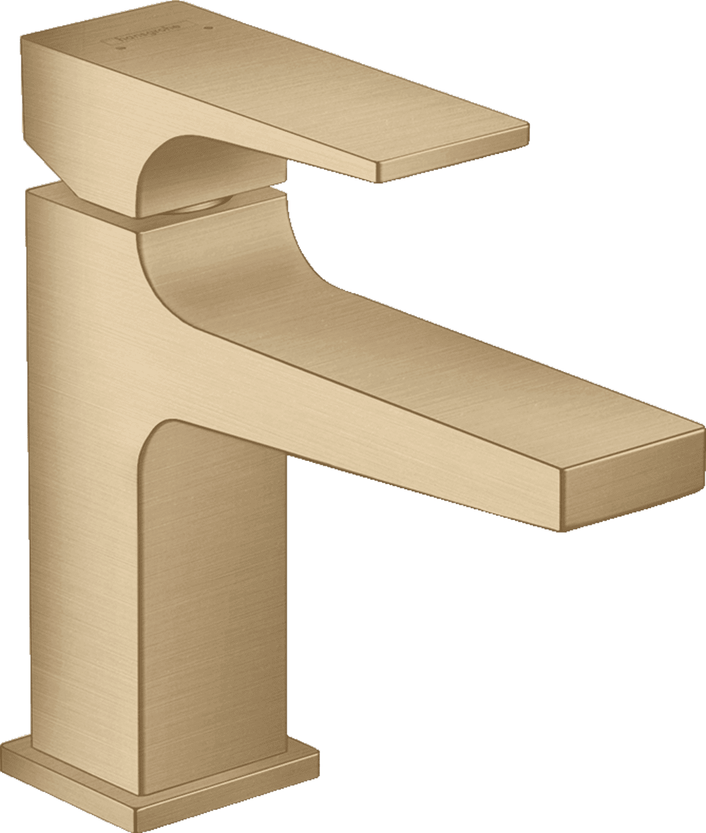 Bild von HANSGROHE Metropol Einhebel-Waschtischmischer 100 mit Hebelgriff für Handwaschbecken mit Push-Open Ablaufgarnitur #32500140 - Brushed Bronze