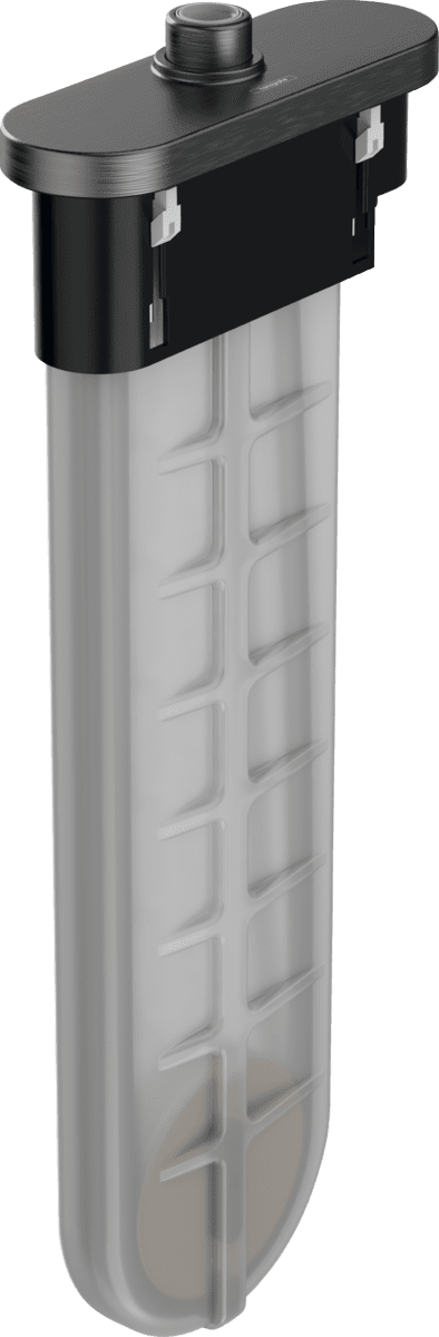 Obrázek HANSGROHE sBox Vrchní sada oválná #28020340 - kartáčovaný černý chrom