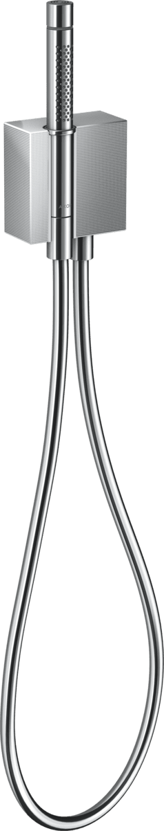Bild von HANSGROHE AXOR Edge Portereinheit mit Stabhandbrause 2jet und Brauseschlauch #46520000 - Chrom