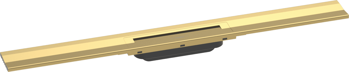 Bild von HANSGROHE RainDrain Flex Fertigset Duschrinne 800 kürzbar zur Wandmontage #56051990 - Polished Gold Optic