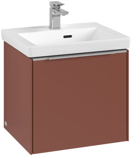 Bild von VILLEROY BOCH Subway 3.0 Waschbeckenunterschrank, mit Beleuchtung, 1 Auszug, 473 x 429 x 408 mm, Wine Red #C580L0AH