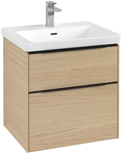 Bild von VILLEROY BOCH Subway 3.0 Waschbeckenunterschrank, mit Beleuchtung, 2 Auszüge, 572 x 576 x 478 mm, Nordic Oak #C578L1VJ