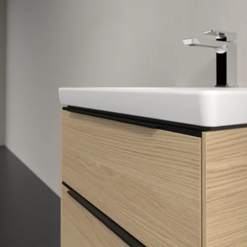 Picture of VILLEROY BOCH Subway 3.0 Vanity unit, with lighting, 2 pull-out compartments, 572 x 576 x 478 mm, Nordic Oak #C578L1VJ