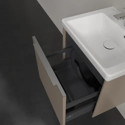 Bild von VILLEROY BOCH Subway 3.0 Waschbeckenunterschrank, 1 Auszug, 473 x 429 x 408 mm, Taupe #C58000VM