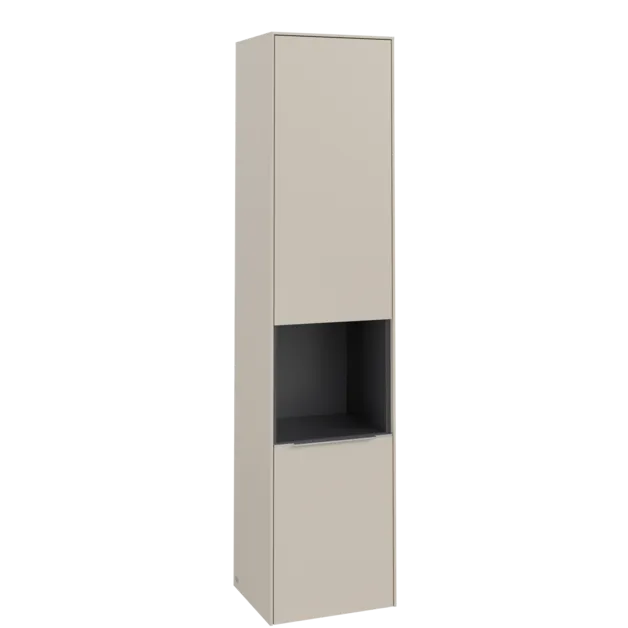 Bild von VILLEROY BOCH Subway 3.0 Hochschrank, 2 Türen, 400 x 1710 x 362 mm, Cashmere Grey / Cashmere Grey #C58900VN