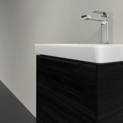 Bild von VILLEROY BOCH Subway 3.0 Waschbeckenunterschrank, 1 Tür, 423 x 429 x 378 mm, Black Oak #C58201AB
