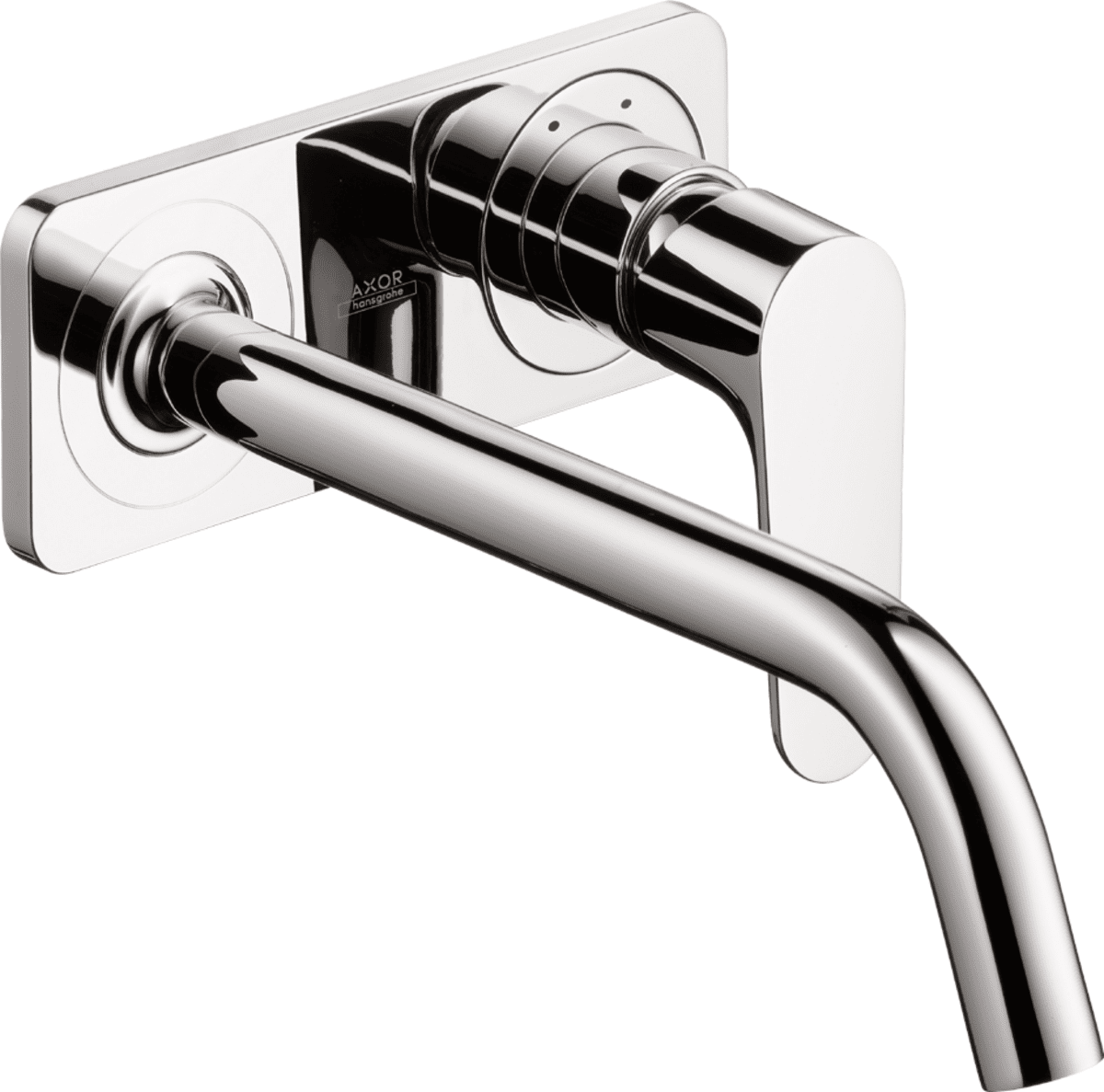 Bild von HANSGROHE AXOR Citterio M Einhebel-Waschtischmischer Unterputz für Wandmontage mit Auslauf 227 mm und Platte #34115000 - Chrom