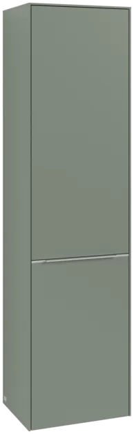 Bild von VILLEROY BOCH Subway 3.0 Hochschrank, 1 Tür, 1 Wäscheklappe, 450 x 1710 x 362 mm, Soft Green / Soft Green #C59200AF