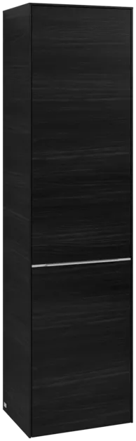 Bild von VILLEROY BOCH Subway 3.0 Hochschrank, 1 Tür, 1 Wäscheklappe, 450 x 1710 x 362 mm, Black Oak / Black Oak #C59200AB