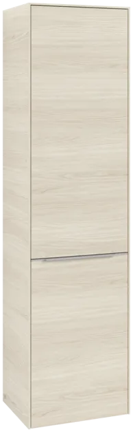 Bild von VILLEROY BOCH Subway 3.0 Hochschrank, 1 Tür, 1 Wäscheklappe, 450 x 1710 x 362 mm, White Oak / White Oak #C59200AA