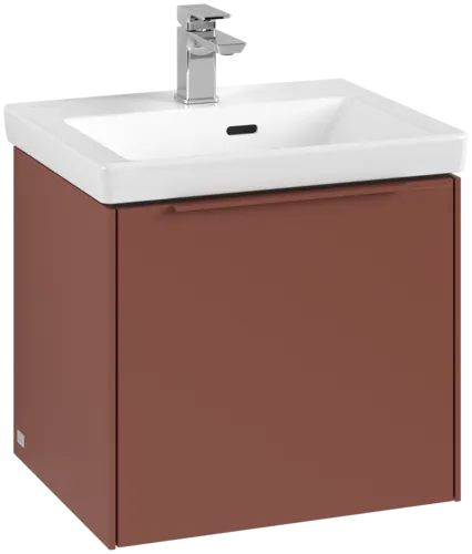 Bild von VILLEROY BOCH Subway 3.0 Waschbeckenunterschrank, mit Beleuchtung, 1 Auszug, 473 x 429 x 408 mm, Wine Red #C580L2AH