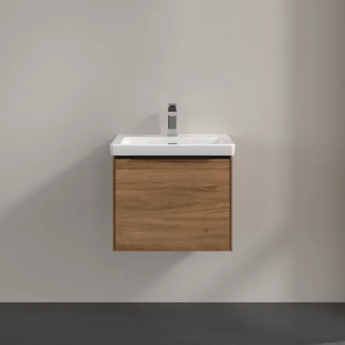 Bild von VILLEROY BOCH Subway 3.0 Waschbeckenunterschrank, 1 Auszug, 523 x 429 x 448 mm, Kansas Oak #C57901RH