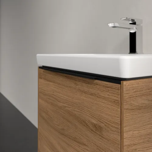 Bild von VILLEROY BOCH Subway 3.0 Waschbeckenunterschrank, 1 Auszug, 523 x 429 x 448 mm, Kansas Oak #C57901RH