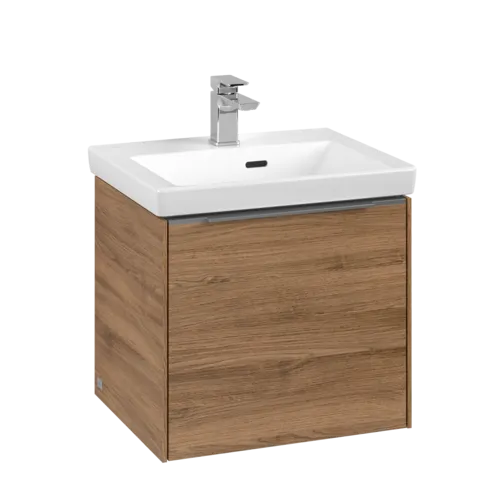 Bild von VILLEROY BOCH Subway 3.0 Waschbeckenunterschrank, 1 Auszug, 473 x 429 x 408 mm, Kansas Oak #C58000RH