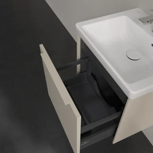 Bild von VILLEROY BOCH Subway 3.0 Waschbeckenunterschrank, 1 Auszug, 473 x 429 x 408 mm, Cashmere Grey #C58002VN
