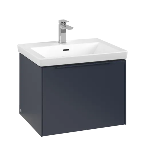 Bild von VILLEROY BOCH Subway 3.0 Waschbeckenunterschrank, mit Beleuchtung, 1 Auszug, 572 x 429 x 478 mm, Marine Blue #C577L2VQ